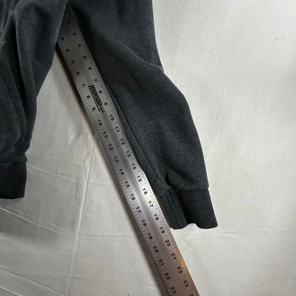 Adidas‎ Mens Medium Hoodie Pullover Sweatshirt Charcoal Gray Badge of Sport Logo
